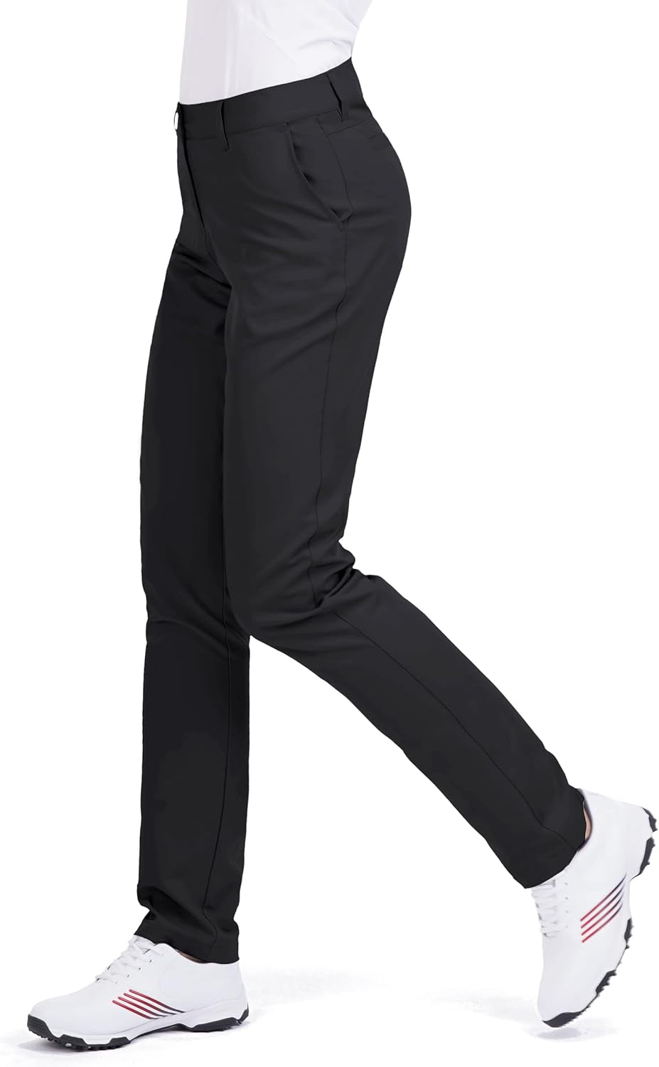 Women'S Golf Pants Stretch Straight Lightweight Breathable Twill Work Chino Ladies Pants