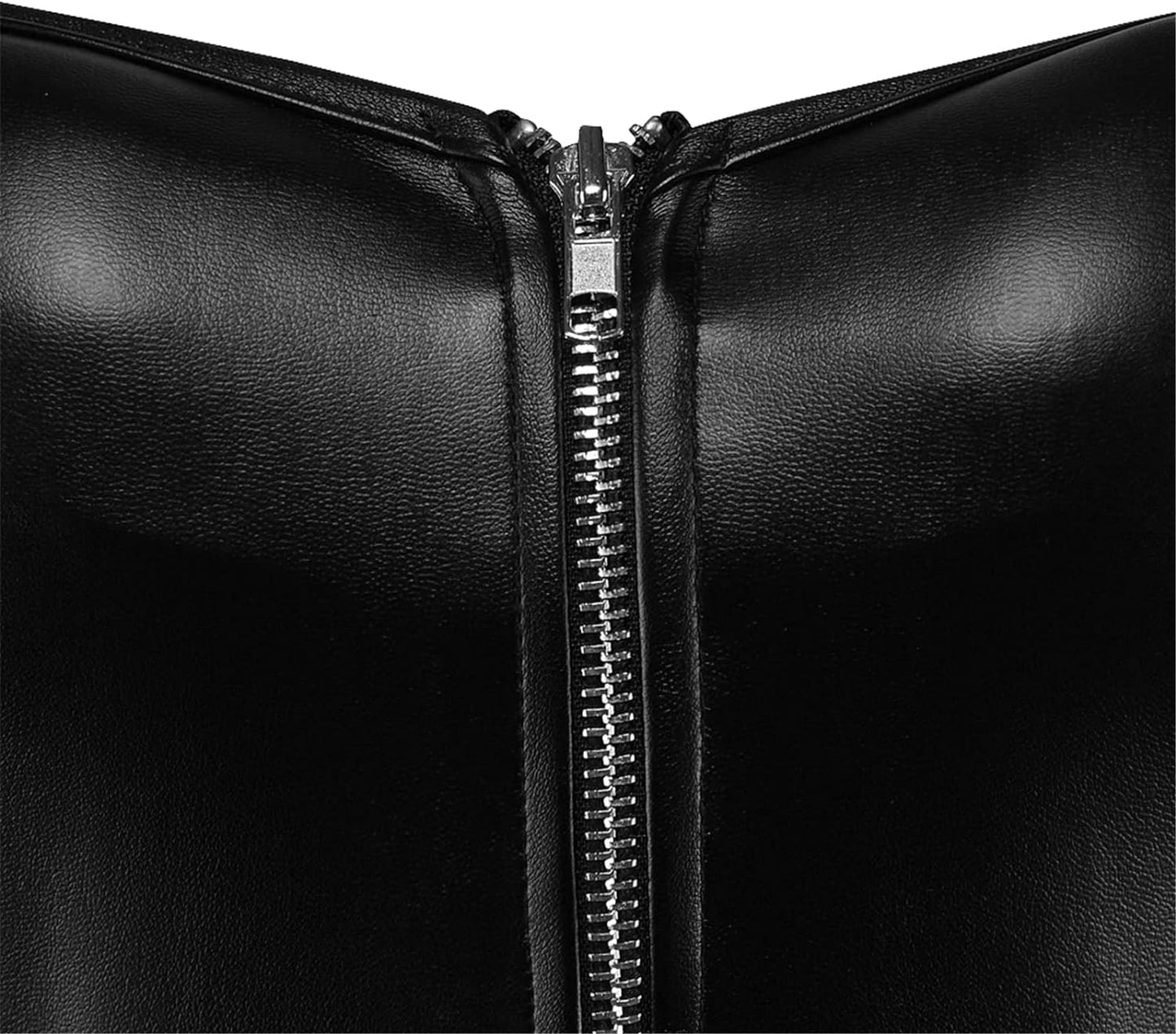Women'S Faux Leather Bustier Corset Top Steampunk Waist Cincher