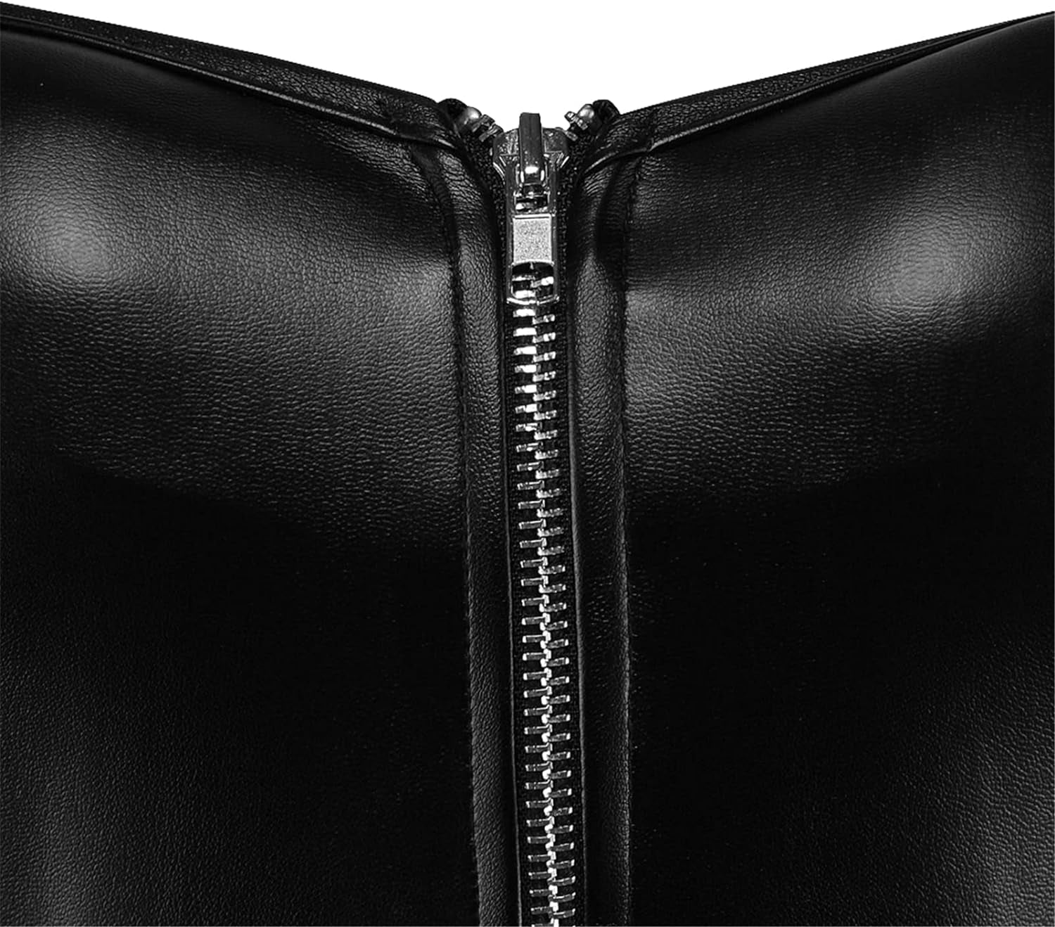 Women'S Faux Leather Bustier Corset Top Steampunk Waist Cincher